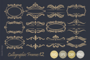 Calligraphic Decorative Frame Set