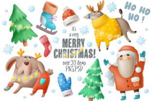 Christmas Clipart and Characters Set: A Versatile Resource for Creative Projects