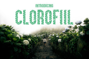 Clorofil: A Fresh and Powerful Leaf-Themed Typeface for Creative Design
