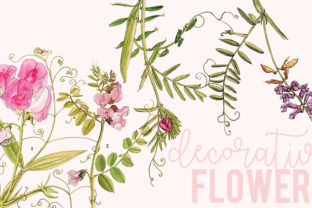 Decorative Flowers Set: A Versatile Resource for Creative Projects