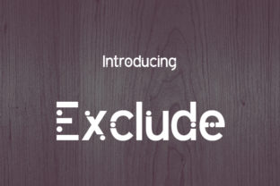 Exclude Typeface: A Bold Choice for Creative Expression