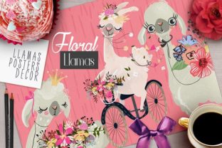 Floral Llamas