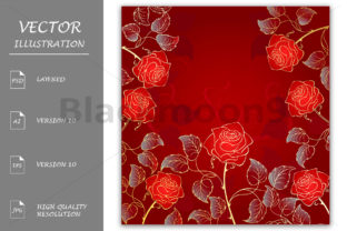 Golden Red Roses