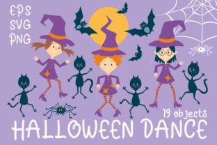 Halloween Dance Funny Witches and Black: A Creative Resource for Seasonal Decor and Design