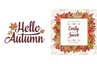 Hello Autumn Autumn Leaves Frame