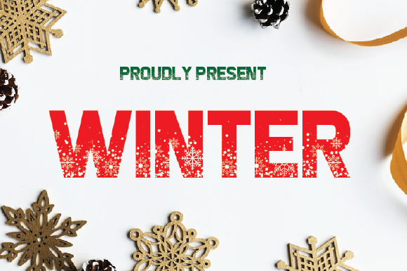 The Winter Typeface: A Playful Design for Winter-Themed Projects