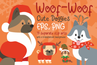 Woof Cute Doggies in Christmas Costumes